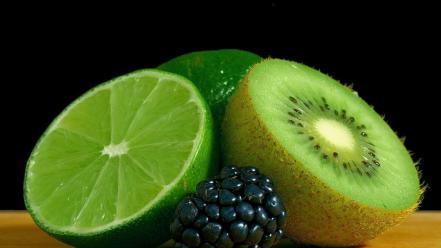 Fruits kiwi limes wallpaper