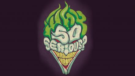 The joker artwork why so serious? wallpaper