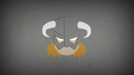 V: skyrim dovahkiin dragonborn grey background blo0p wallpaper