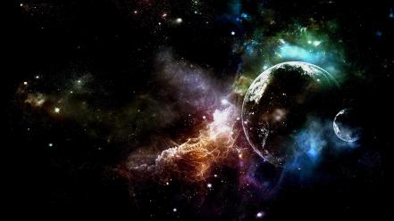 Artwork outer space science fiction wallpaper