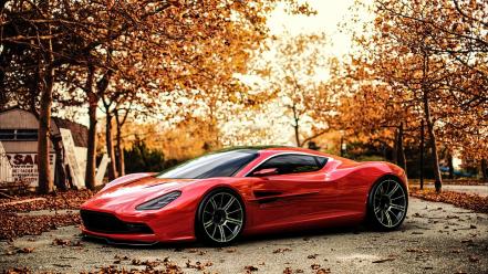 Aston martin dbc cars design red wallpaper