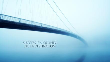 Bridges mist quotes success wallpaper