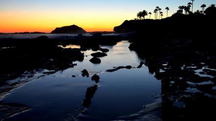 California usa beaches coast evening wallpaper