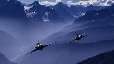 Jas 39 gripen swedish aircraft jet mountains wallpaper