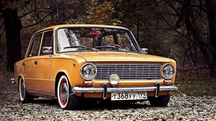 Lada 2101 russians cars old orange wallpaper