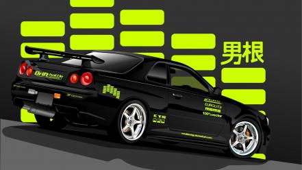 Nissan skyline black cars jdm wallpaper