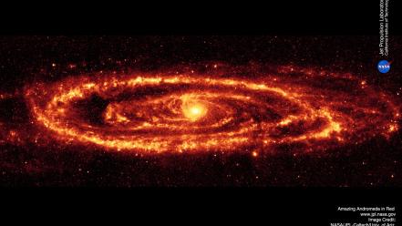Andromeda galaxy nasa galaxies infrared outer space wallpaper