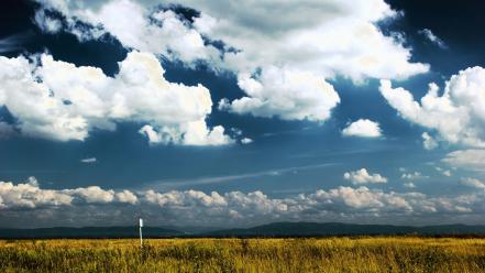 Beskidy poland blue skies clouds filter landscapes wallpaper