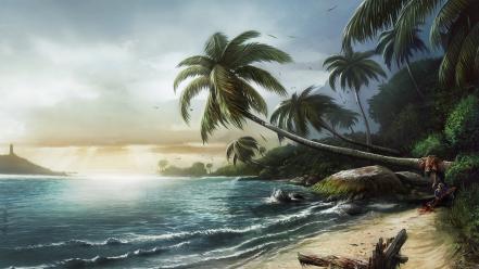 Dead island beaches sea tropical video games wallpaper