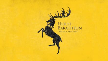 Game of thrones house baratheon tv series yellow wallpaper
