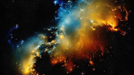 Galaxies nature nebulae outer space wallpaper