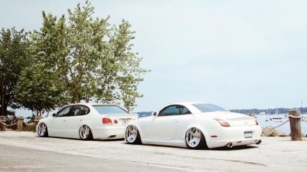 Lexus gs300 sc cars tuning white wallpaper