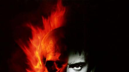 Ghost rider nicolas cage comics skulls superheroes wallpaper