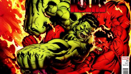 Hulk comic character marvel comics red wallpaper