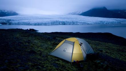 Iceland national park camping wallpaper
