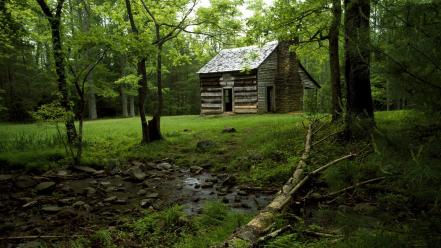 National park tennessee cabin cove mountains wallpaper