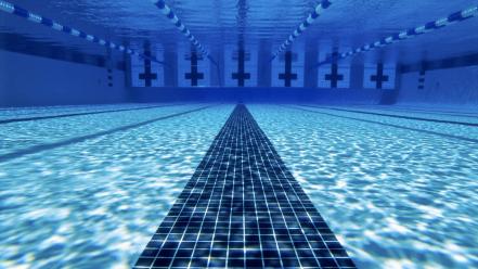 Swimming pools underwater wallpaper