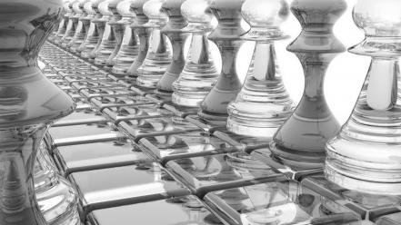 Artistic chess wallpaper