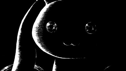 Kyubey mahou shoujo madoka magica monochrome wallpaper