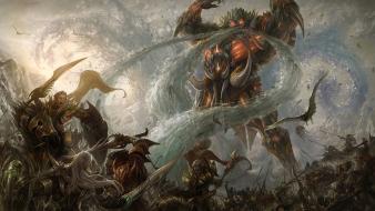 Fantasy art artwork warriors wallpaper