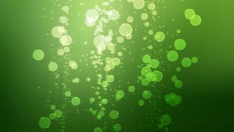 Light green bubbles wallpaper