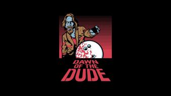 Minimalistic dawn the dude of dead fun art wallpaper