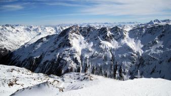 Mountains landscapes snow