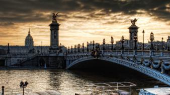 Paris cityscapes bridges wallpaper