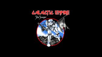 Star wars minimalistic stormtroopers funny iron maiden trooper wallpaper