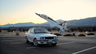 Sunset bmw air force e30 325ix wallpaper