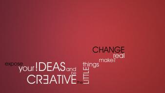 Text real change red background ideas wallpaper