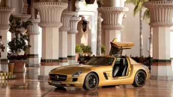 2010 Mercedes Benz Sls Amg Desert Gold 4 wallpaper