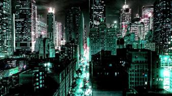 Cityscapes architecture cyan wallpaper