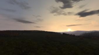 Clouds trees forest fields arma 2 dayz wallpaper