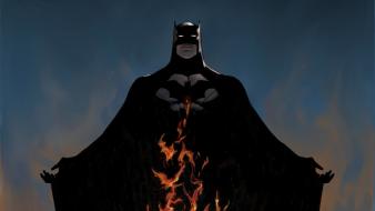 Flames batman dc comics wallpaper