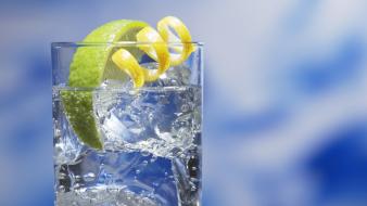 Limes cocktail gin tonic drinks lemons wallpaper