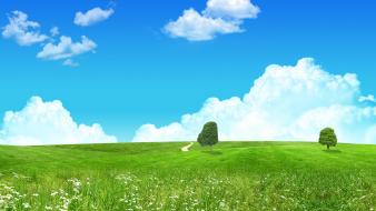 Lovely Green Landscape wallpaper