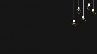 Minimalistic light bulbs wallpaper