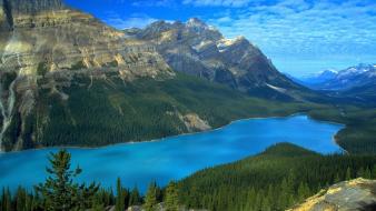 Mountains landscapes nature rivers wallpaper