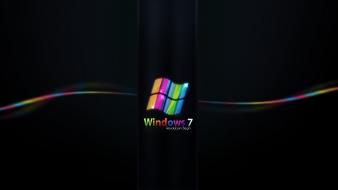 Rainbow Colored Windows 7 Hd wallpaper