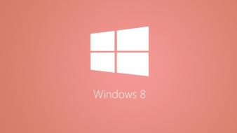 Red windows 8 simple background wallpaper