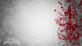 Abstract design gray red wallpaper