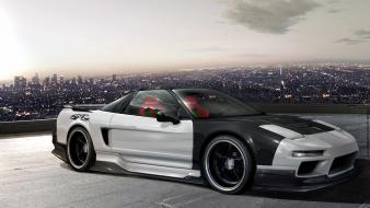 Honda nsx cars cityscapes virtual tuning