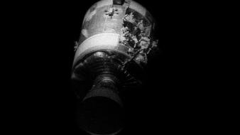 Apollo 13 damage outer space spaceships vehicles wallpaper