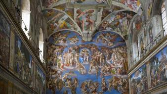 Art history italy rome sistine chapel wallpaper