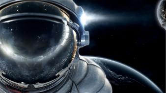 Astronauts astronomy outer space wallpaper