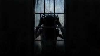 Dark scary window wallpaper