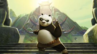 Dreamworks kung fu panda animals animation wallpaper