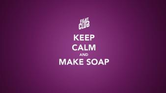Fight club keep calm and purple background wallpaper