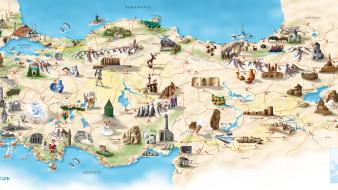 Turkey maps wallpaper